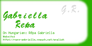 gabriella repa business card